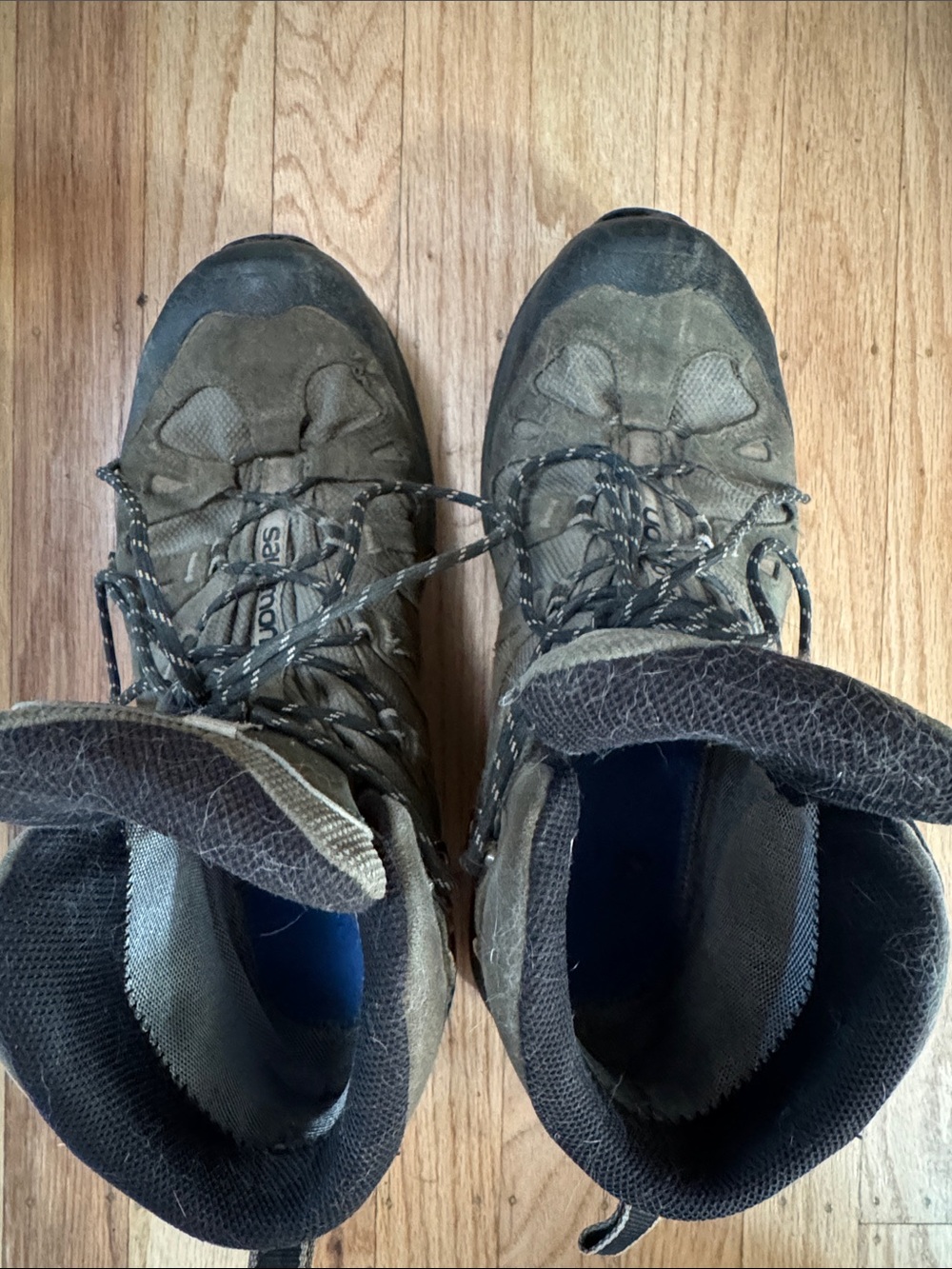 Salomon olive/gray and black Men's Hiking Boots